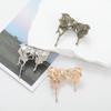 Replacement No-Sewing Metal Button Roses Chinese Knot Shape Pants Pins Portable Jeans Buttons
