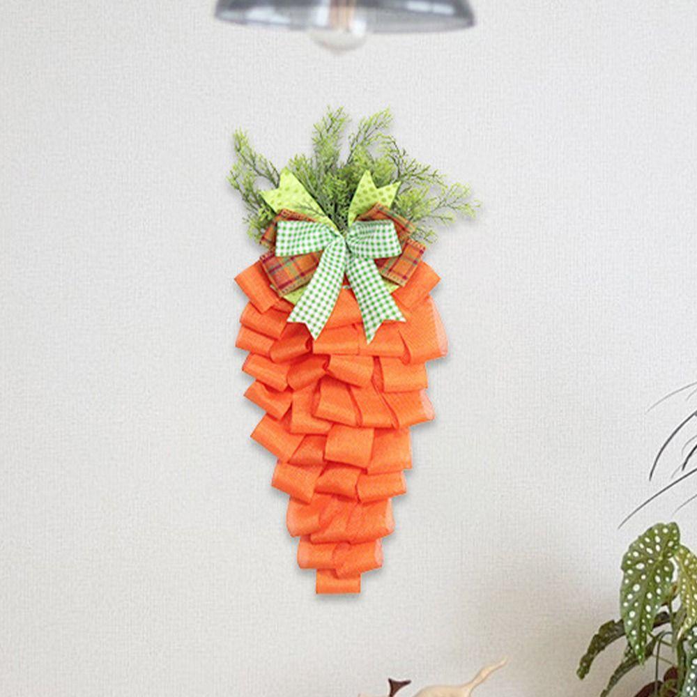 Cute Spring Carrot Door Hanging Handmade Front Door Hanging Garlands Kids Gifts