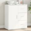 VidaXL Buffet, Sideboard, Storage Cabinet, Living Room Organizer, Interior, Modern, White Wood 840471
