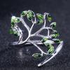 Live Tree Shaped Cocktail Party Women Ring Fresh Stylish Birthday Pleased Gift For Women Fashion Adjustable Open Rings