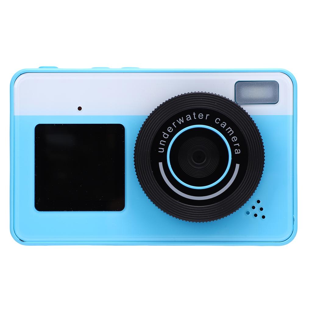 4K Digital Camera 48MP 3 Meter IP68 Water Proof 18X Zoom Vlog Camera with Front Rear Dual Screens for Teens Beginners