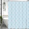 Креативная геометрическая синяя шторка для душа, декоративная шторка для душа для ванной, водонепроницаемая шторка для душа с крючками