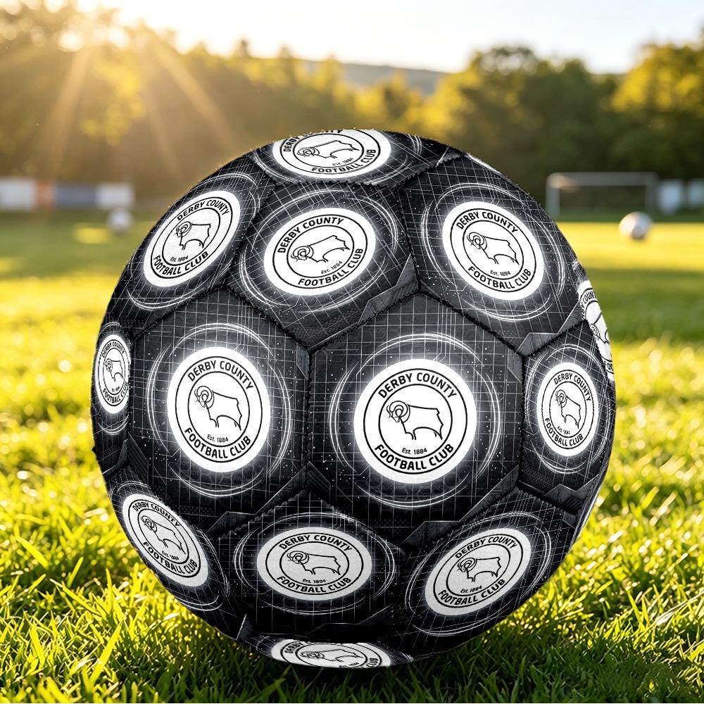 Футбольный мяч Derby County, печатный, размер 5, футбольный/баскетбольный, противоскользящий, для взрослых, матч, сувенир для футбольных фанатов
