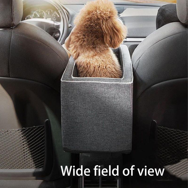 Центральная консоль собачьего автомобильного сиденья для защиты собак, переносное сиденье-бустер с подлокотником, нескользящее сиденье для защиты собак с охлаждающим ковриком для