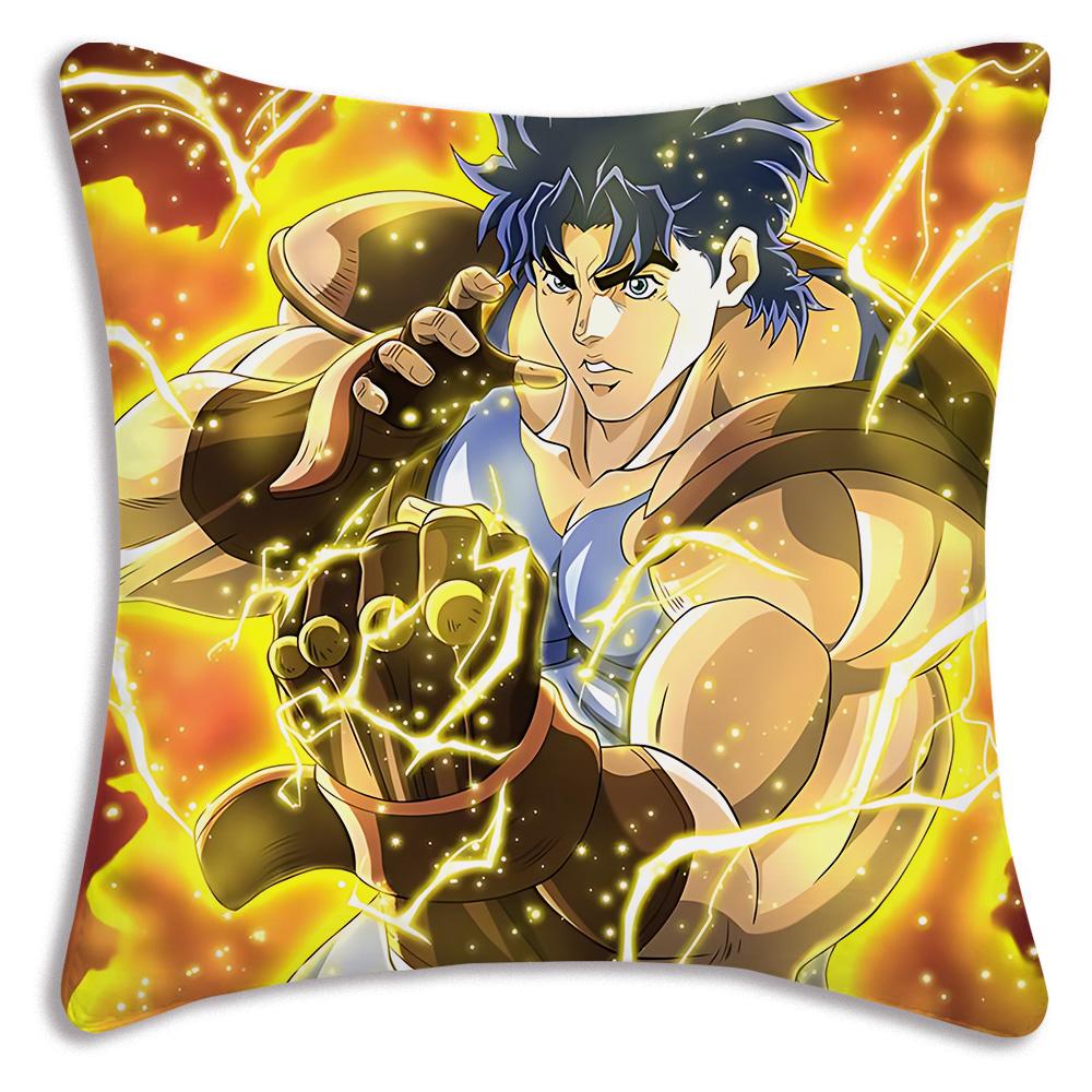 Наволочки Мультяшные Jojo'S Bizarre Adventure Декоративные для Дивана Дома Двусторонний Принт Короткий Плюш Милая Наволочка