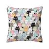 Colorful Cartoon Kitten Cat Throw Pillow Case Home Decorative Luxury Cushions Cover For Sofa Car Square Polyester Pillowcase