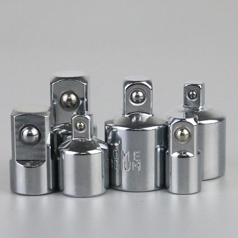 1/4" 3/8" 1/2" Ratchet Wrench Socket Converter Sleeve Head Adapter Chrome Vanadium Sleeve Drive Wrench Transform Joint