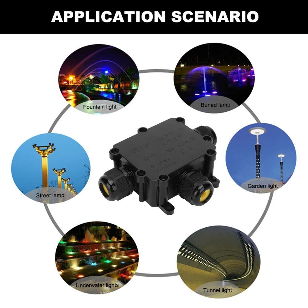 Водонепроницаемая распределительная коробка Т-образной формы, 3-х полюсная, для подземной установки
