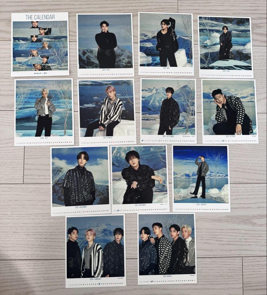 [ИСПОЛЬЗОВАННЫЙ] Официальный календарь BTS 2023 года 2 типа