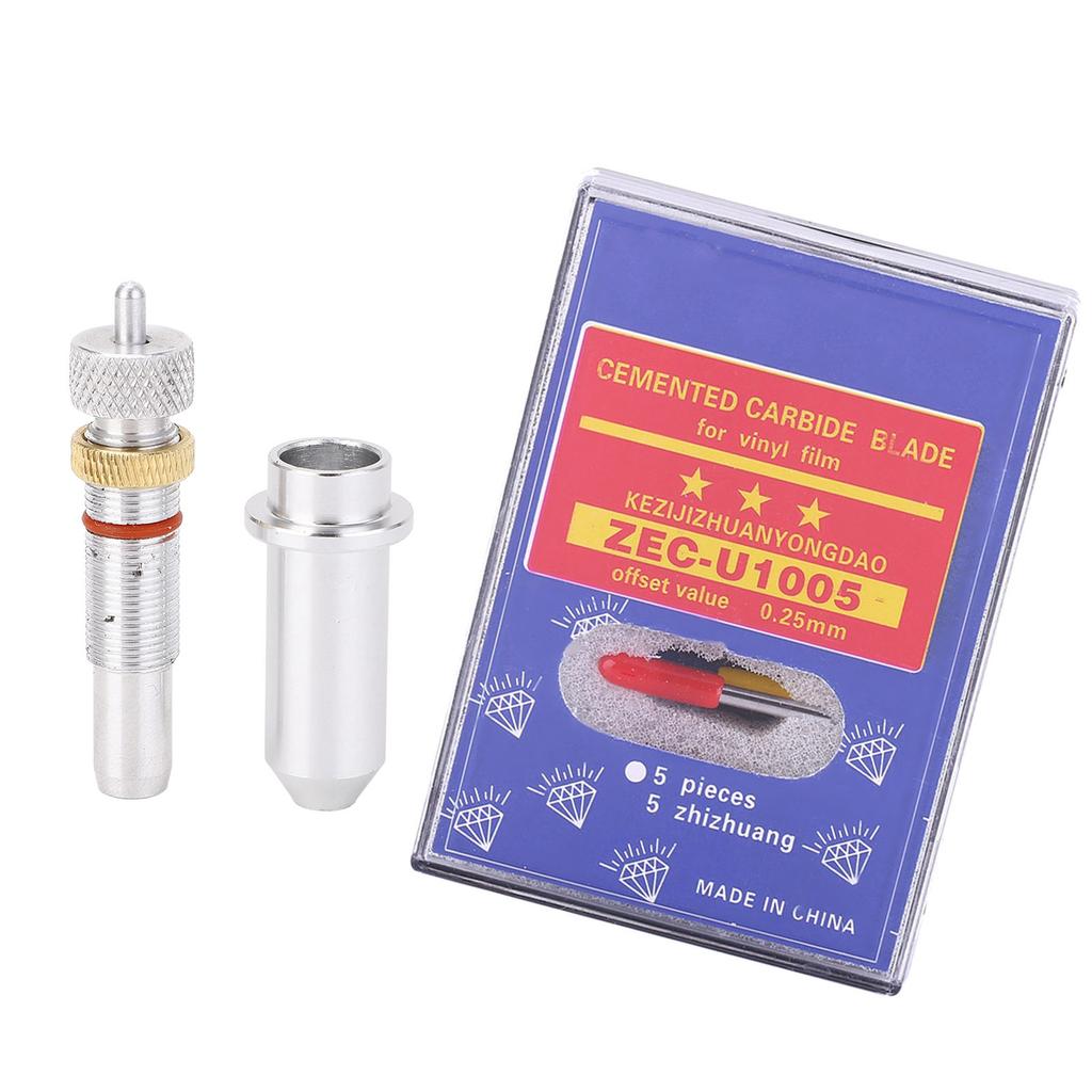 15pcs Tungsten Steel Plotter Cutter Blade Cutting Tool 30, 45, 60 Degree with Holder