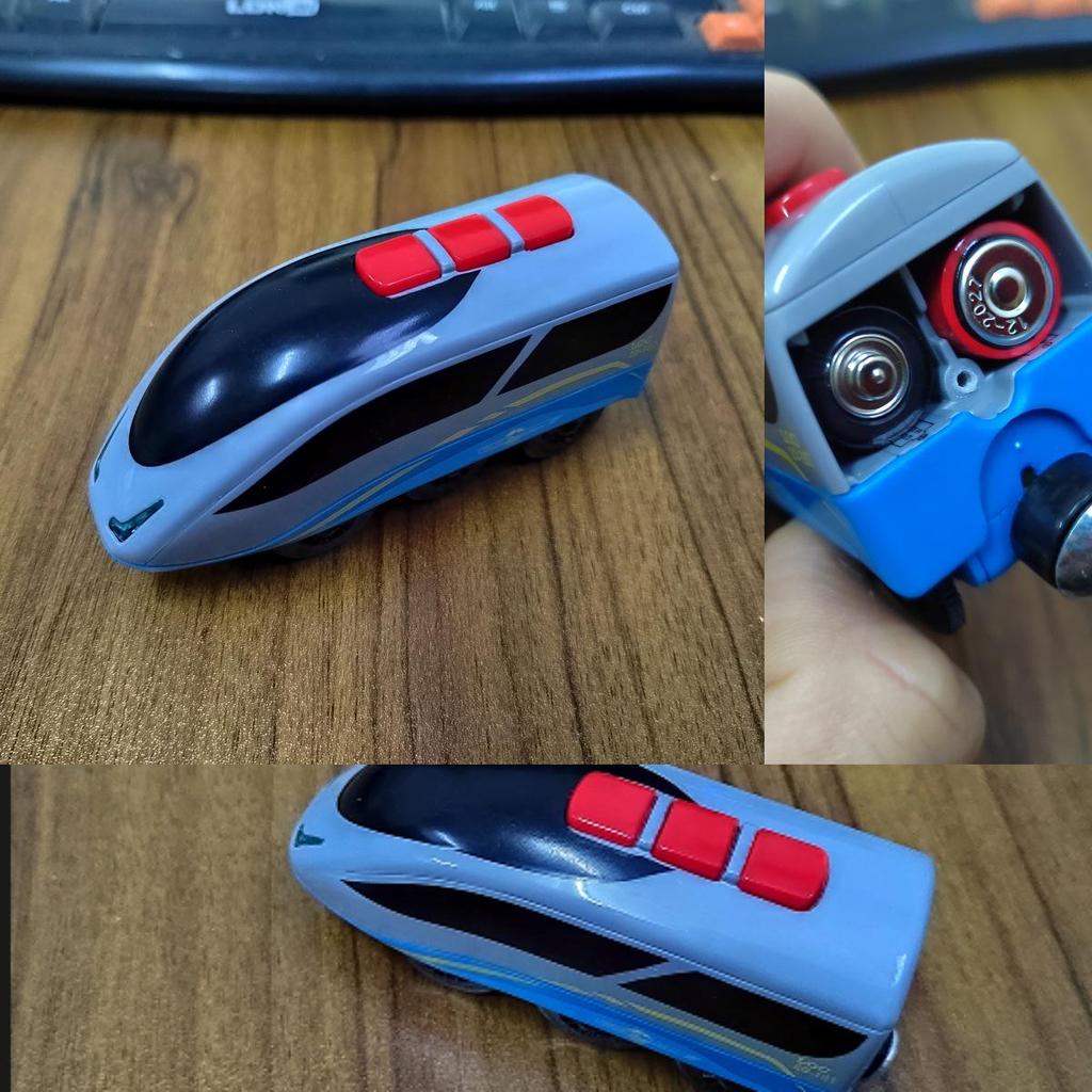 Магнитный Электрический Паровозик Игрушка для Детей - Совместим со Всеми Деревянными Дорожками