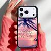 Летний закат на пляже с пальмой Чехол для телефона для iPhone 17 Air 16e 15 14 13 Pro Max Задняя крышка для 12 11 Pro Coque