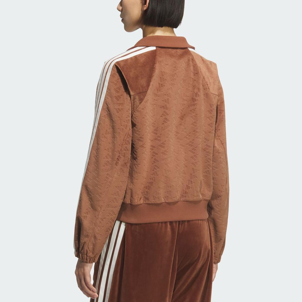 Adidas FW25 Story Velvet Модная Спортивная Повседневная Короткая Куртка Женская Куртки KC0175