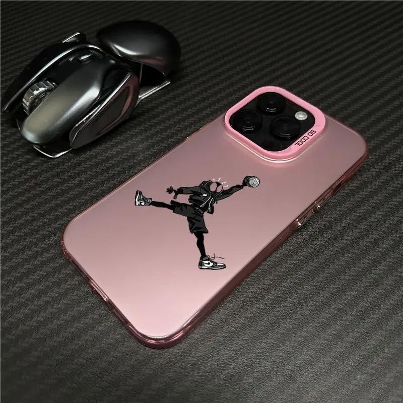 Чехол для телефона IPhone 17 Pro Баскетбольный Паук 16/15/14/13 Лазерный 12 Apple 11Xs Max/Plus