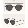 Trendy Retro Octagon Sunglasses for Men & Women Lightweight Metal Frame UV400 Eyewear Perfect for Beach Parties & Outdoor Trips
