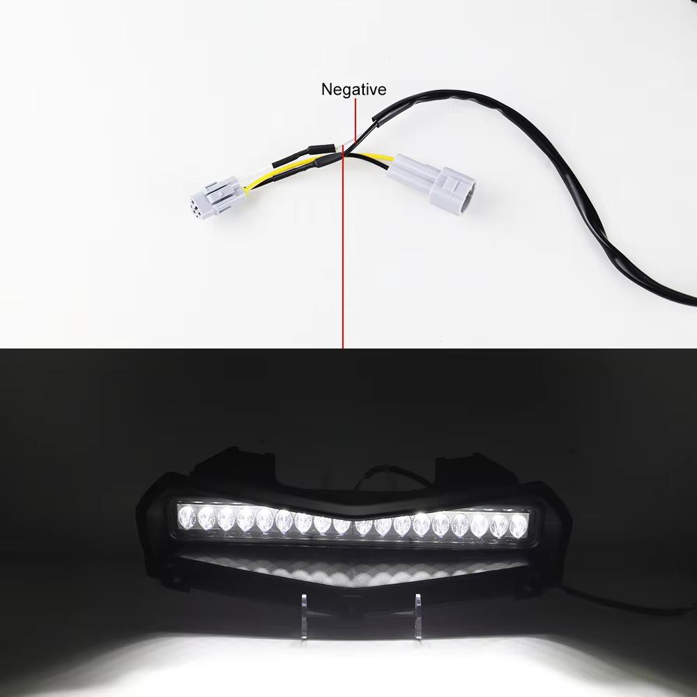 Светодиодная подсветка воздухозаборника для Yamaha RMAX 1000, передний дополнительный прожектор, панель капота, ДХО, подсветка воздухозаборника для Yamaha Wolverin 2025-2025-