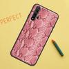 Snake Skin Print Case For Huawei P Smart 2019 Nova 5T 9 10 SE 3i 8i 11i Y60 Y61 Y70 Y90 P20 P40 Lite P30 Pro