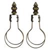 B02C-Brass Lampshade Adapter Clip On For Light Bulb Clip Includes Decoration Finial, Spring Clip For Light Bulb