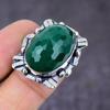Изумруд натуральный драгоценный камень подарочное кольцо ручной работы из стерлингового серебра 925 пробы размер 6.5 i1w03
