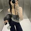 Футболка в горошек Pure Desire Style Spicy Girl Design Sense Perspective, женская летняя сетчатая сексуальная свободная футболка-пуловер
