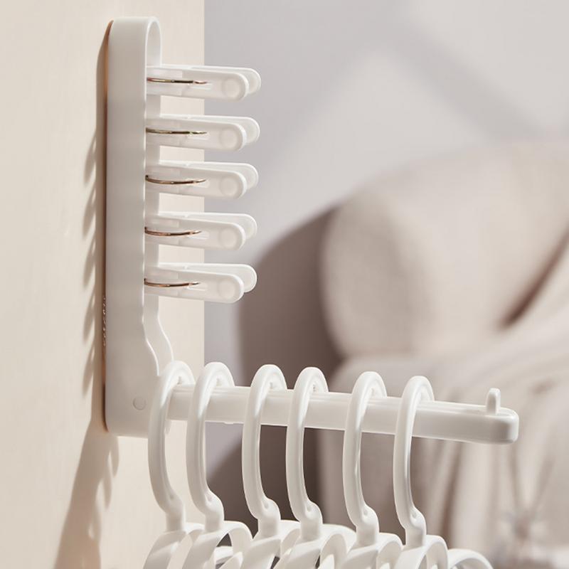 Выдвижная сушилка для одежды, складная вешалка для одежды, складной органайзер для шкафа, экономящий место, настенная сушилка для одежды