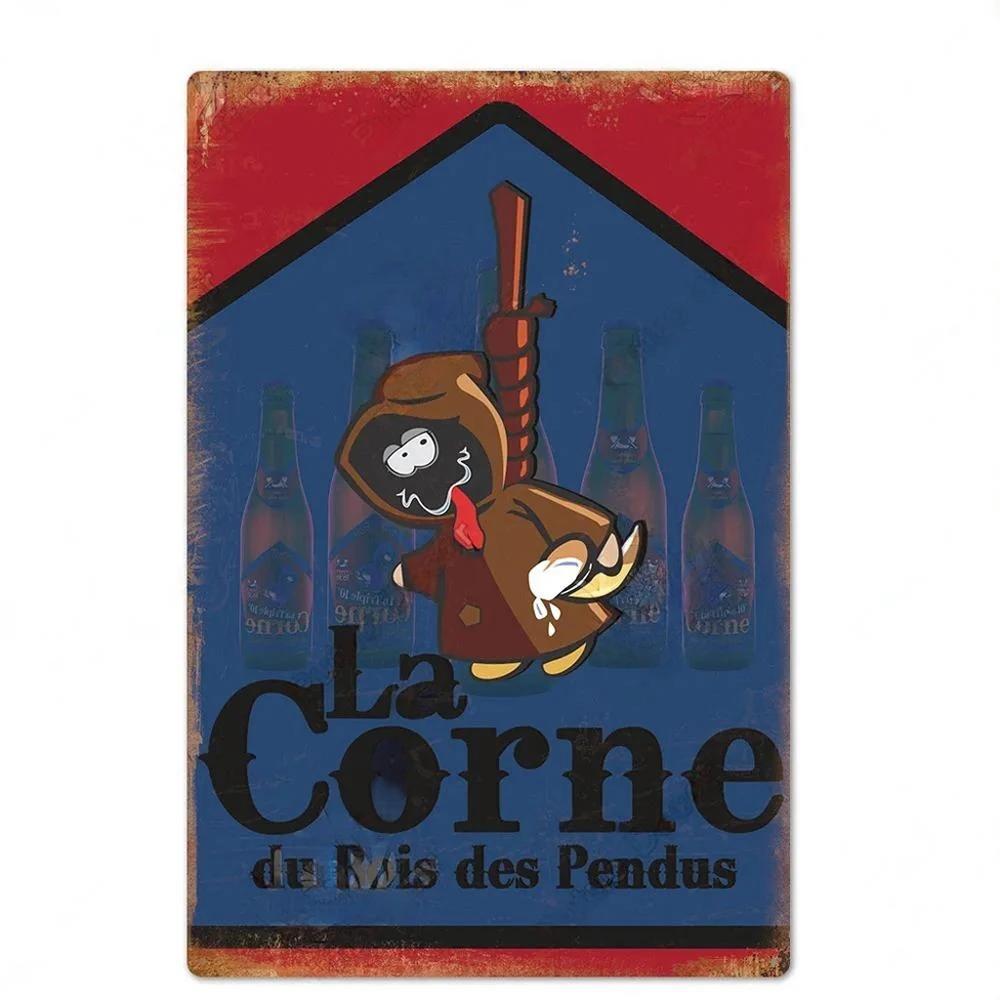 Винтажная вывеска пивного бренда Металлическая жестяная табличка Металлический постер Декоративная табличка Домашний декор Мужская пещера Бар Паб Мастерская Настенное украшение