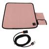 USB Heated Seat Cushion Adjustable Lightweight Heated Stadium Cushion for Camping Fishing Home