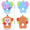2 шт. захватывающая игрушка для погремушки, детская игрушка-погремушка, погремушка с изображением мультяшного животного, мягкая ткань с колокольчиком, сенсорная игрушка, развивающие мягкие игрушки для детей