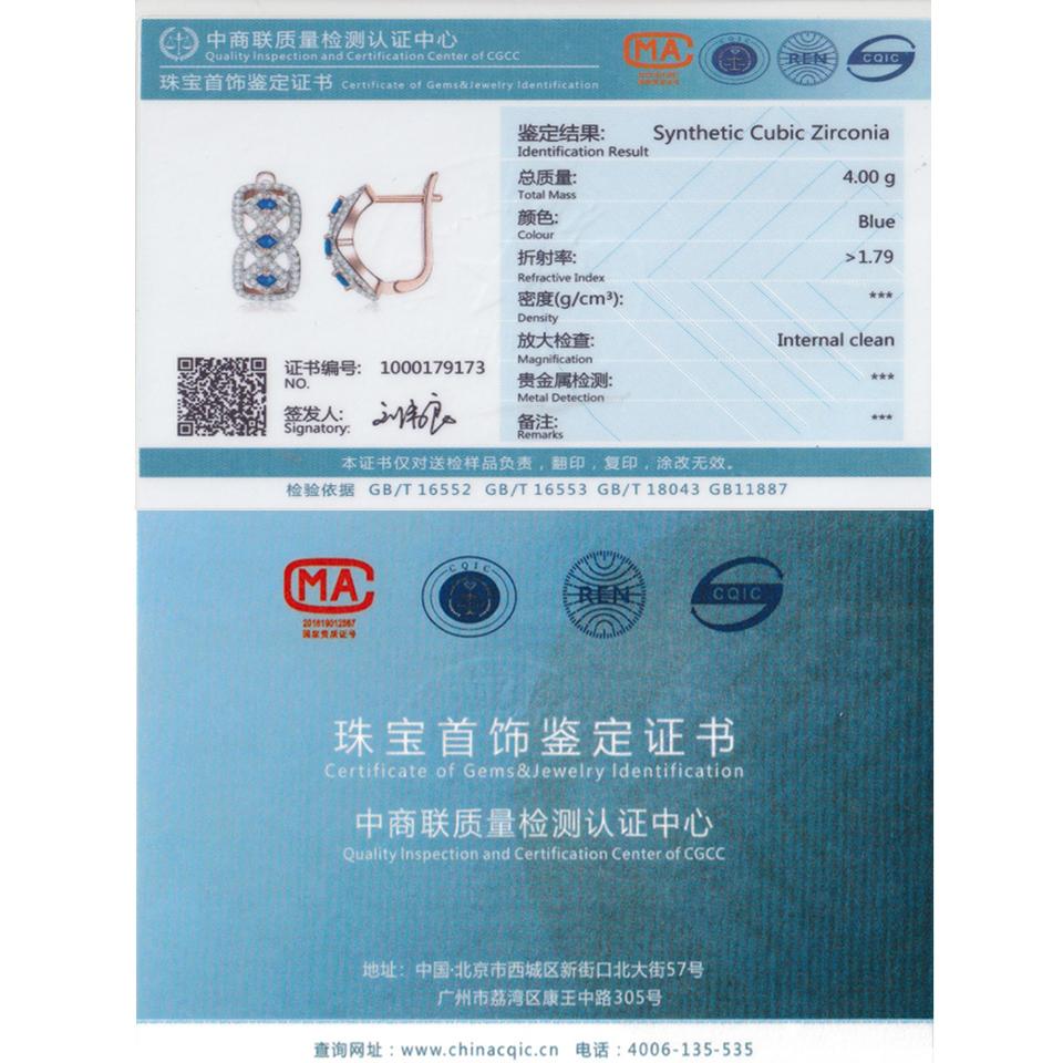 Женские ювелирные сережки