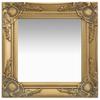 Baroque Style Wall Mirror 40x40 cm Gold