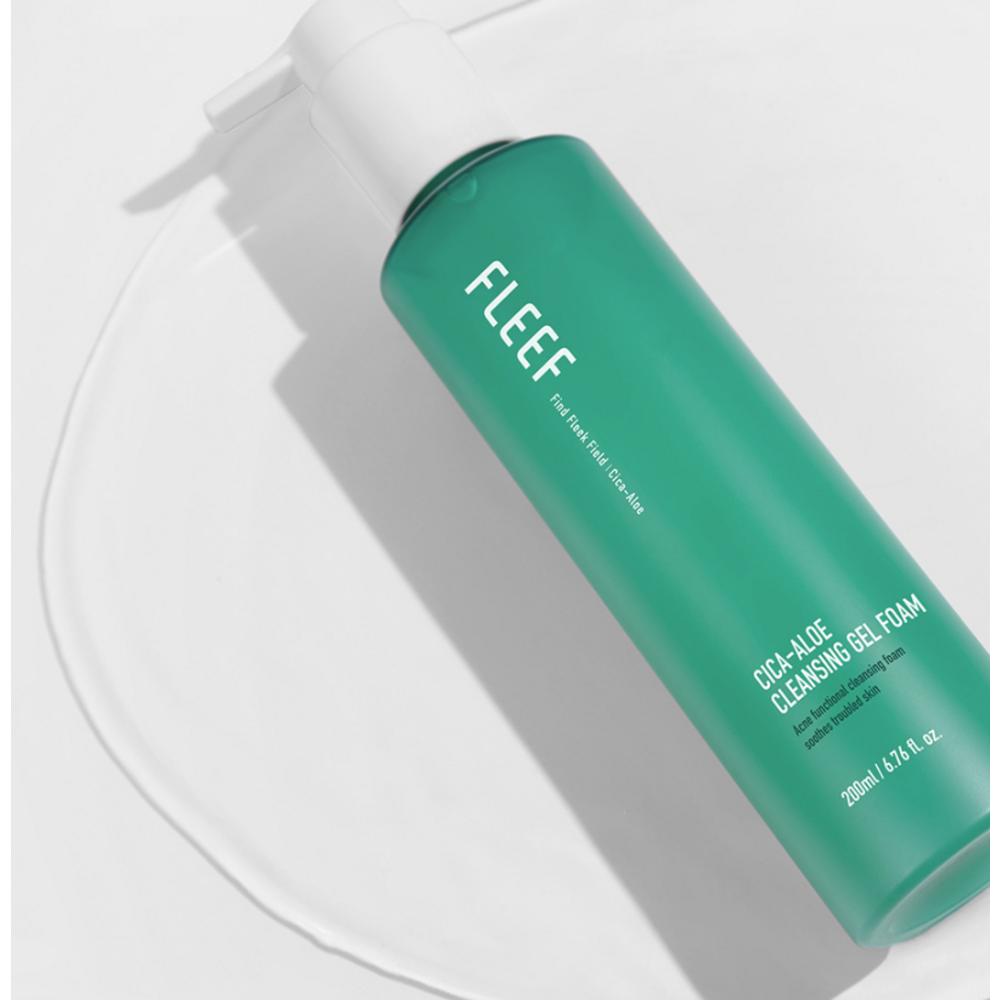 FLEEF Cica Aloe Очищающий гель-пенка, 200 мл, 1 шт.