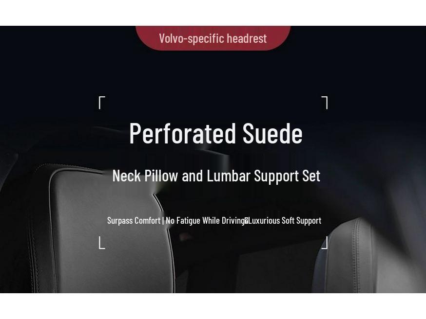 Volvo Headrest & Neck Pillow: XC60/S60/S90/XC90/XC40 Lumbar Support Cushion