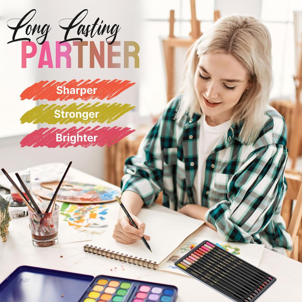 Карандаши телесного цвета светлых тонов для тона кожи взрослых Художественные цветные Полный цвет Светостойкость Портреты, Карандаши, Палитра,