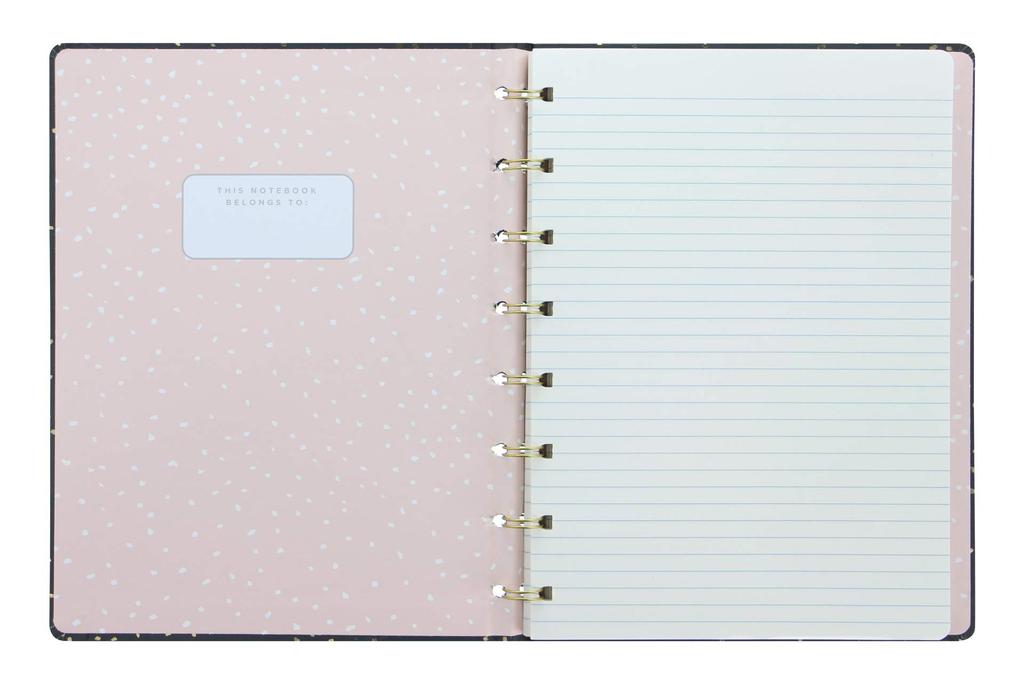Filofax Confetti Notebook, A5, Rose Quartz, 115118, Officially Imported