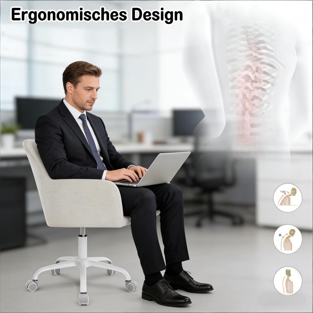 Living Room Chair, Stylish Office Chair, Office Chair with Backrest (only with Office Chairs)