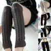 Support Knit Cable Warm Sock Long Crochet Knitted Sock Womens Winter Warm Socks Warmers Leg Socks