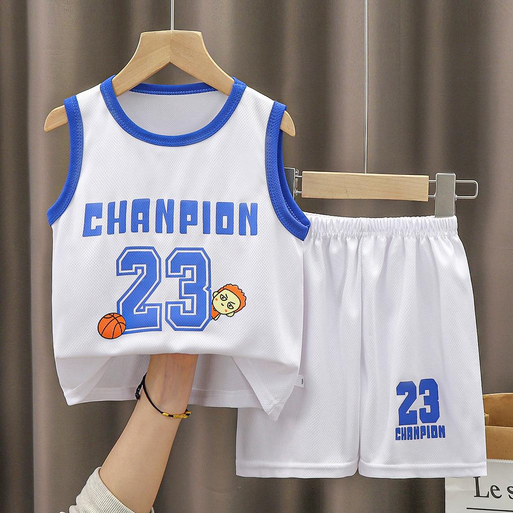 Kids' Basketball Suit Summer Quick-drying Suit for Girls Boys' Training Suit