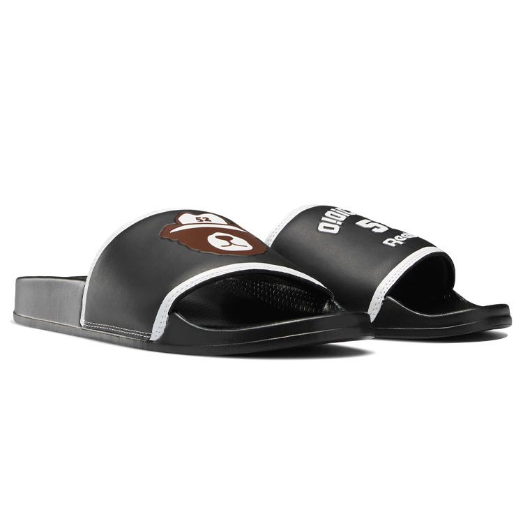 OIOI x Reebok Classic Slide Черно-белые унисекс кроссовки Основной черный Обувь белый Коричневый GZ8777