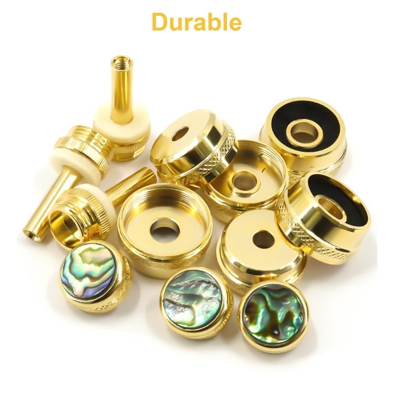12Pcs Trumpet Valves Caps Instrument Button Buckle Trumpet Valves Finger Buttons