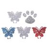 Shimmering Rhinestones Butterfly Car Sticker Sparklings Crystal Decal for Bumpers Window Laptop& DIY Auto Accessories
