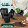 Рассадные горшки с дренажными отверстиями Пластиковые питомниковые горшки для растений Горшки для рассады семян для суккулентов цветов трав