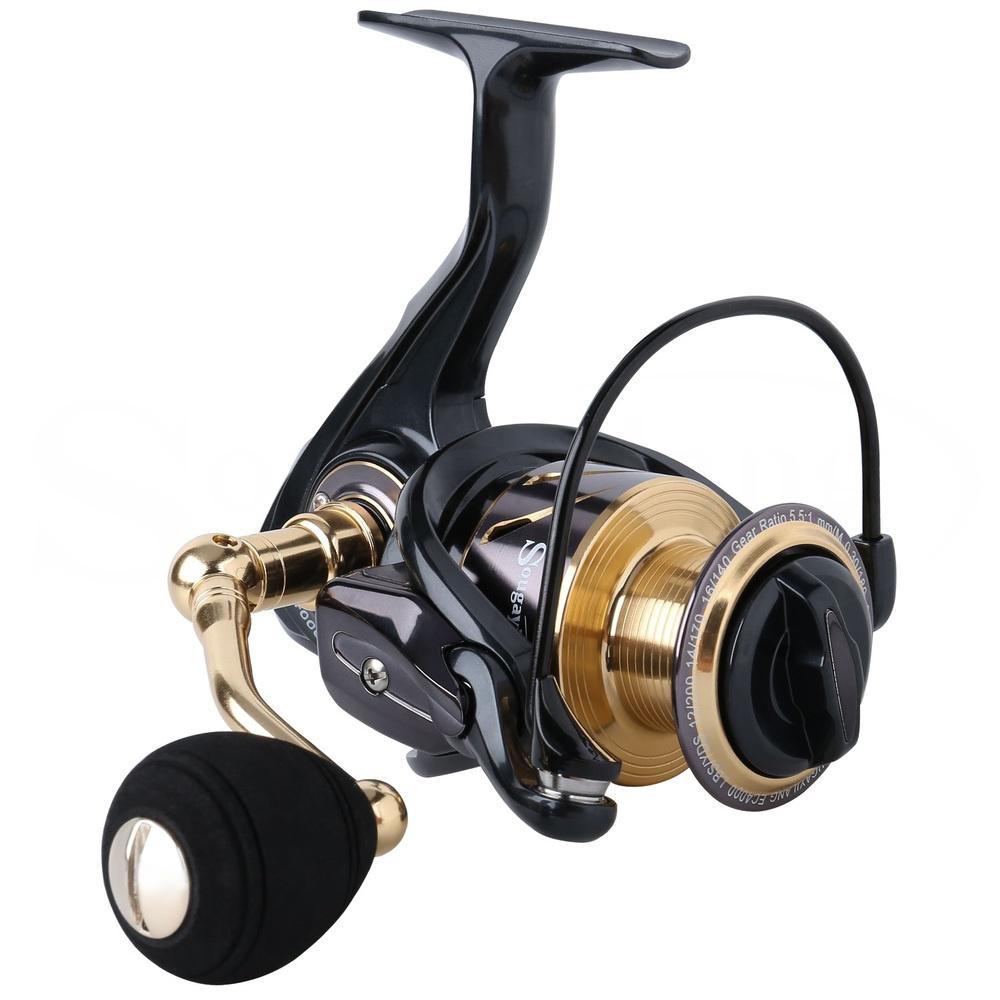Spinning Reels 14BB Metal Spool Super Smooth High Speed Fishing Reel Bass Fishing Tackle Reels