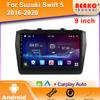 Android Авто Радио Стерео Автомобильный Плеер Для Suzuki Swift 5 2016-2020 Carplay 2din DVD Навигация Мультимедиа GPS IPS Экран