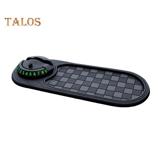 Многофункциональный автомобильный противоскользящий коврик с временным парковочным номером, держатель для мобильного телефона на приборную панель автомобиля, вращающийся на 360 градусов