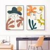 Fashion Abstract Women Face Canvas Painting Matisse Posters Line Drawing Poster and Prints Colorful Girl Wall Art Pictures Decor