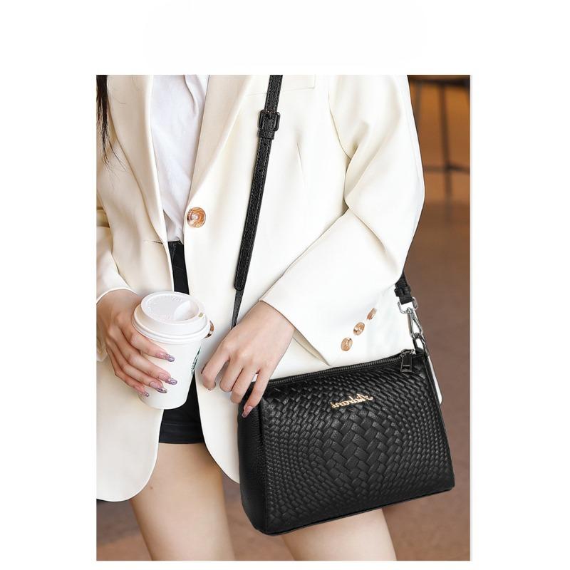 Женская сумка через плечо, новая, из натуральной кожи, для мам, дорожная сумка, сумка через плечо, плетеная сумка