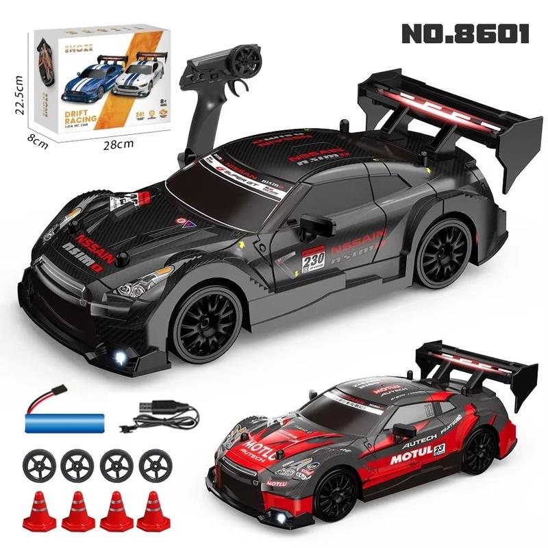 Новая гоночная машина AE86 RC Drift Racing 1/24 4WD 30 км/ч с высокой скоростью и подсветкой 2.4G радиоуправляемая модель автомобиля для гонок, игрушек для мальчиков в подарок