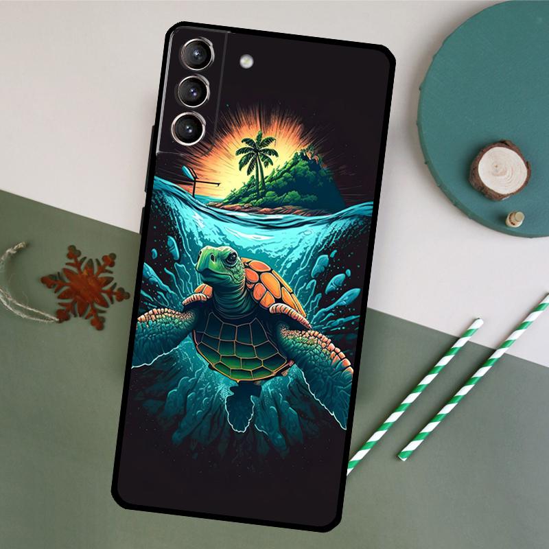 Чехол Морские Черепахи для Samsung Galaxy S23 S22 Ultra S20 S21 FE S8 S9 S10 Plus Note 10 20 Ultra Задняя крышка