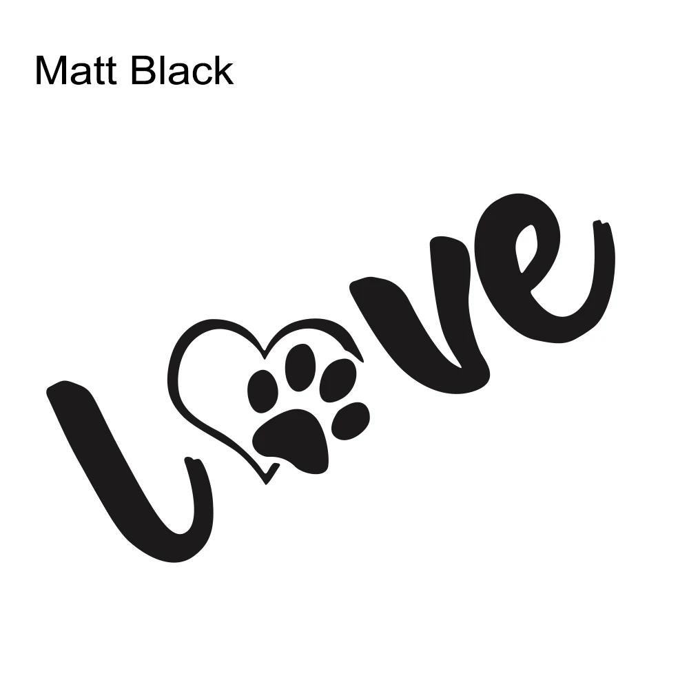 Vinyl Sticker for Car Truck Off-road SUV Van Window Bumper Auto Creative Paw Love Dog Footprint Graphic Decor Decals Accessories
