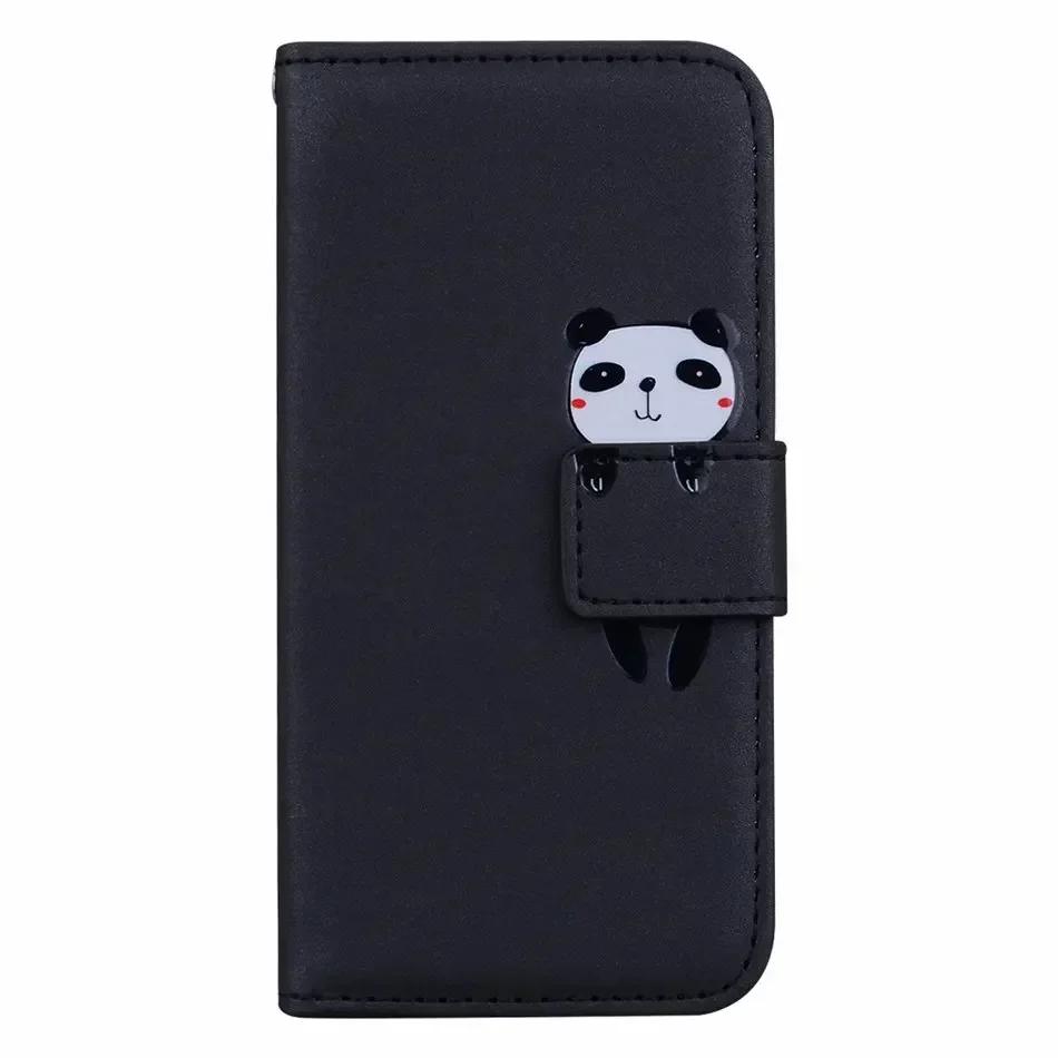 Cute Animal Phone Case For Samsung Galaxy S25 S24 S23 S22 S21 S20 FE Ultra S10 Plus S10E Wallet Card Slots Pocket Cover #SAB